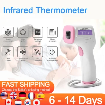 

Infrared Thermometer Gun E1001 Non-contact Measuring body and object temperature With LDE Screen backlight Forehead Thermometer