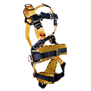 

Full Body Rock Climbing High Work Rappelling Safety Harness Black Professional Safety Tree Arborist Equipment Gear