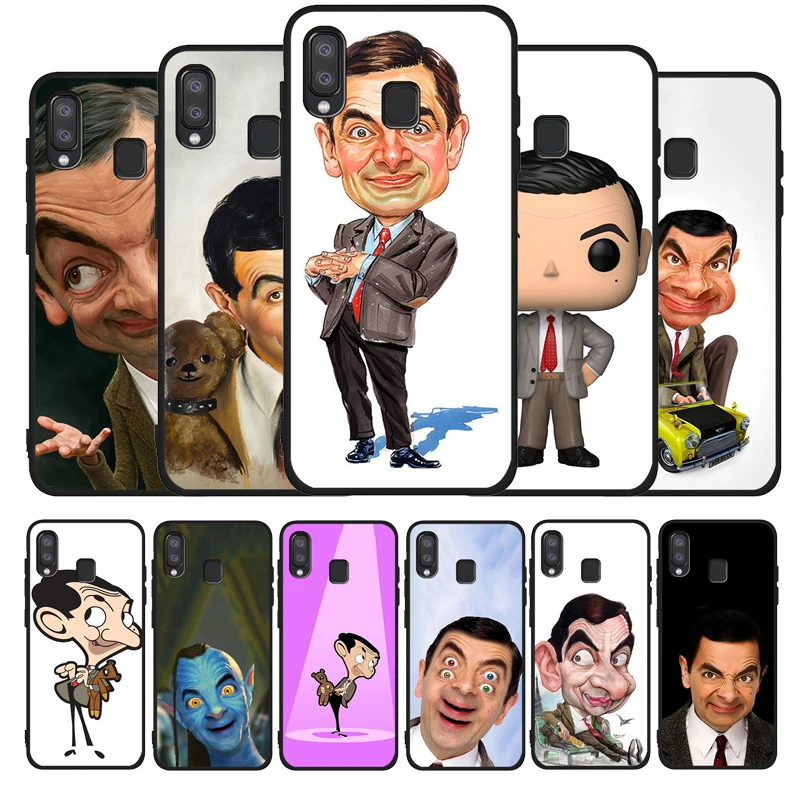 Мягкий чехол Mr. Bean для Samsung A10 A30 A40 A50 A70 M10 M20 M30S M40 A01 A21 A31 A51 A71 A20E черный | Мобильные