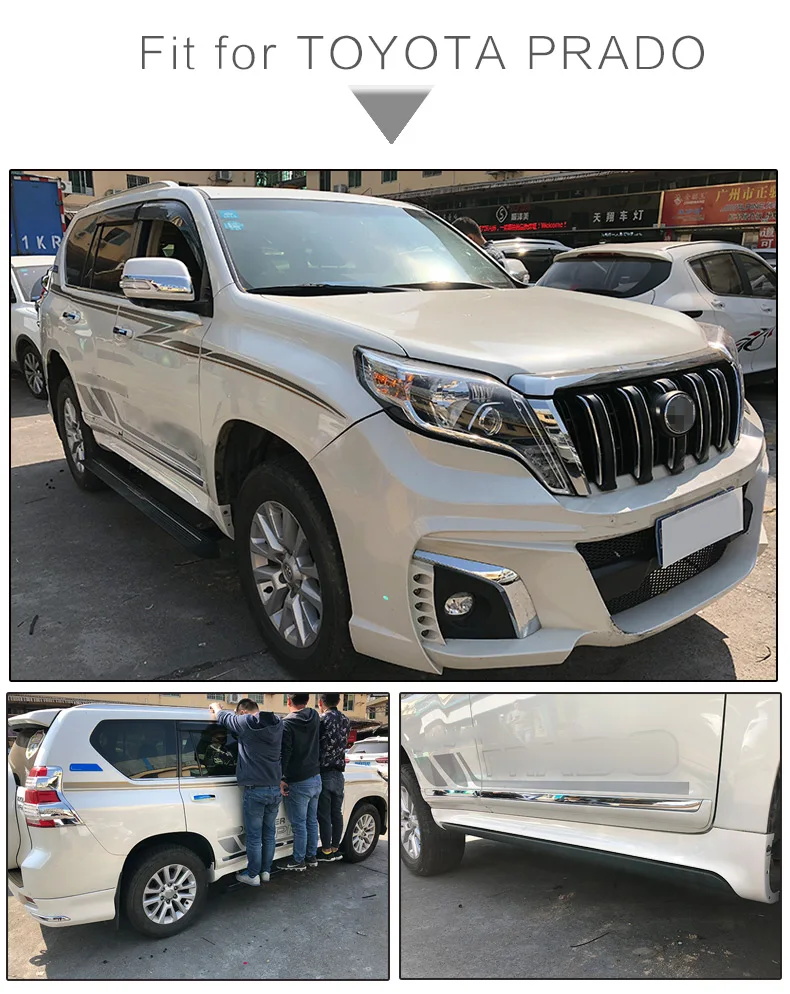Горячая сторона шаг бег доска nerf бар для TOYOTA PRADO IATF16949 Качество Поставщик, SUV speciali