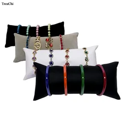 Soft Velvet Jewelry Display Pillow Stand Watch Jewelry Storage Organizer Holder Bracelet Bangle Display Cushion Rack Stand