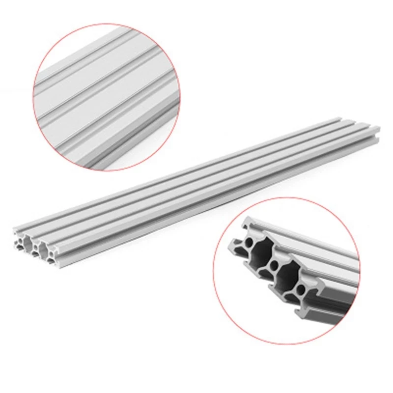 

1pcs/lot 2060 Aluminum Profile Extrusion 100-600mm Length Linear Rail 200mm 400mm 500mm for DIY 3D Printer Workbench CNC