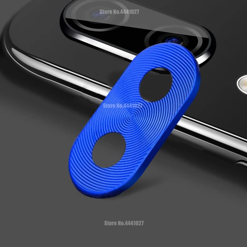 Blue Защита объектива камеры металлическое кольцо для Xiaomi Redmi 7 Note 7 8 7 Pro Защитная крышка камеры для Xiaomi Redmi Note 8 7 Pro - Цвет: Blue