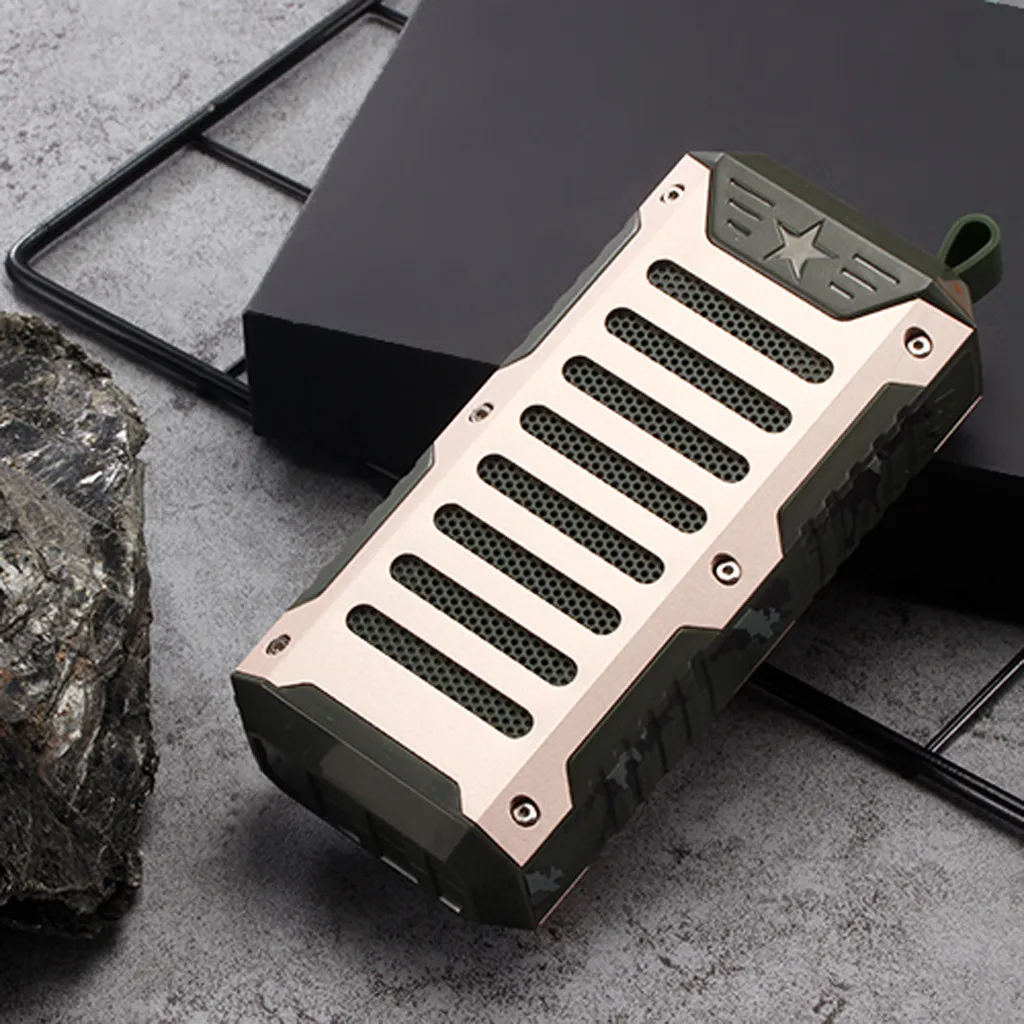 PC Твердый чехол для переноски Беспроводной Bluetooth Динамик стерео сабвуфер водонепроницаемы переносной динамик Встроенный микрофон Шум снижение Динамик