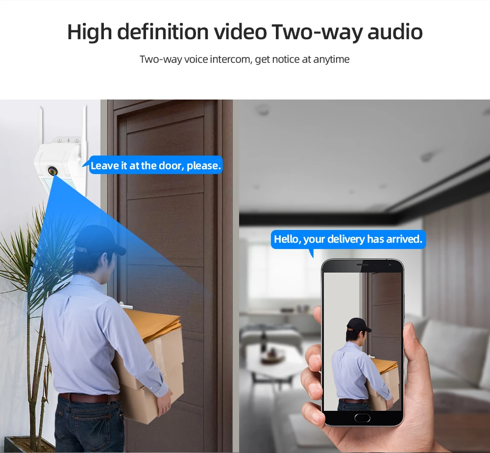 SDETER 1080P беспроводная камера безопасности WiFi ip-камера настенный светильник Открытый водонепроницаемый прожектор ночное видение CCTV камера P2P Motion