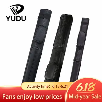 

YUDU Durable Hard Billiard Pool Cue Case 4/9Holes PU Black Portable Professional Multifunctional carrying bag Billar Accessories