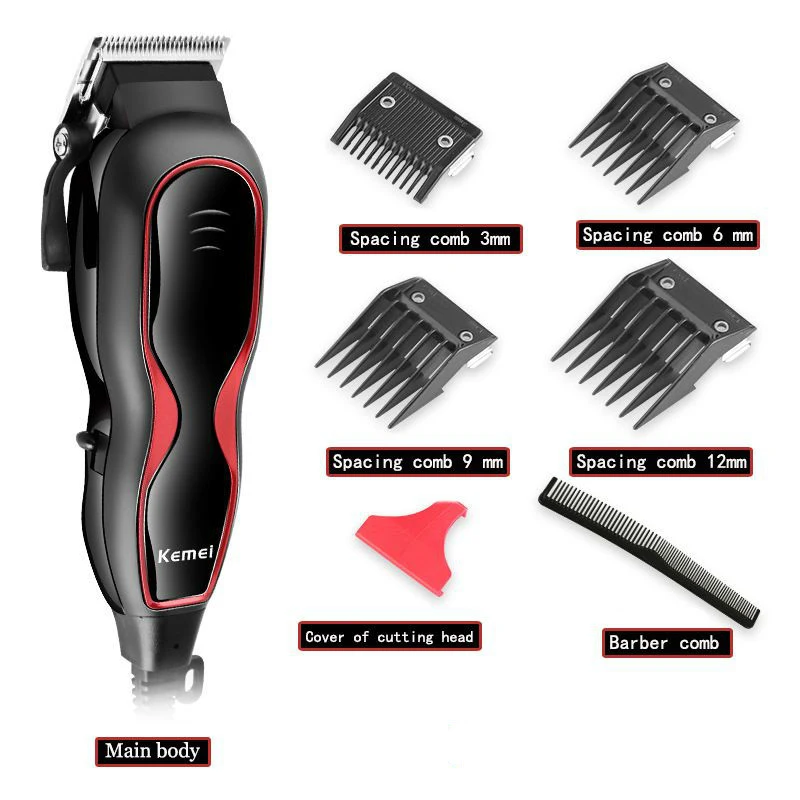 Регулируемая машинка для стрижки волос профессиональная умно уменьшает шум Регулируемая расческа электрический триммер для мужчин машинка для стрижки бороды 45D