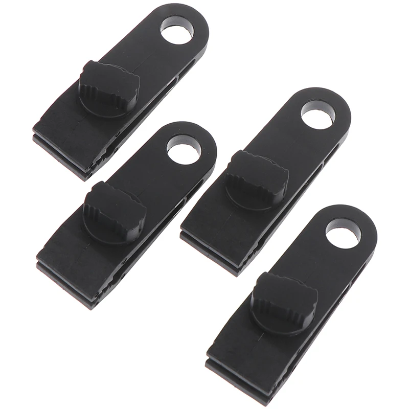 4pcs Tents Wind Rope Clamp Awnings Outdoor Camping Plastic Clip Tents Accessories