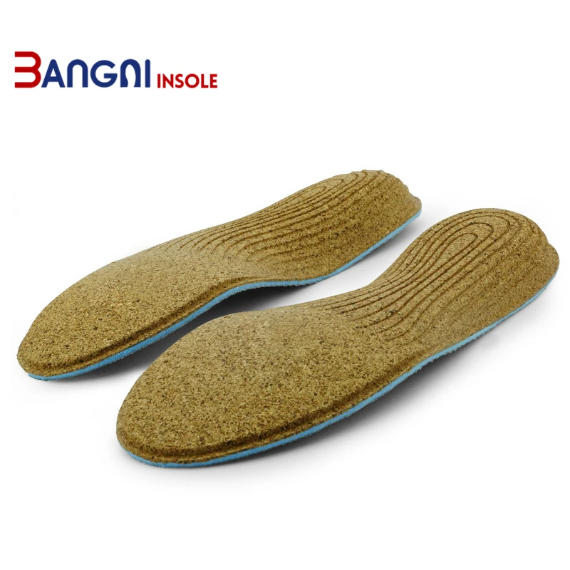 

3ANGNI Elastic Men/Woman Orthotic Arch Support Shoe Insert Flat Feet insoles for shoes Comfortable Leather Orthopedic insoles