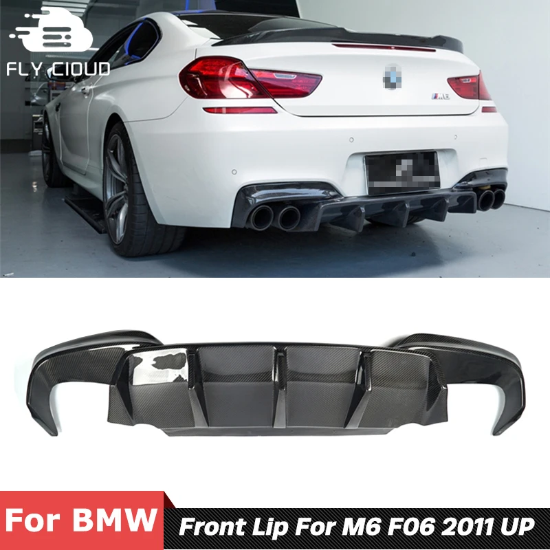 Углеродное волокно Материал задний бампер спойлер диффузор для BMW 6 серии F06 F12 MT