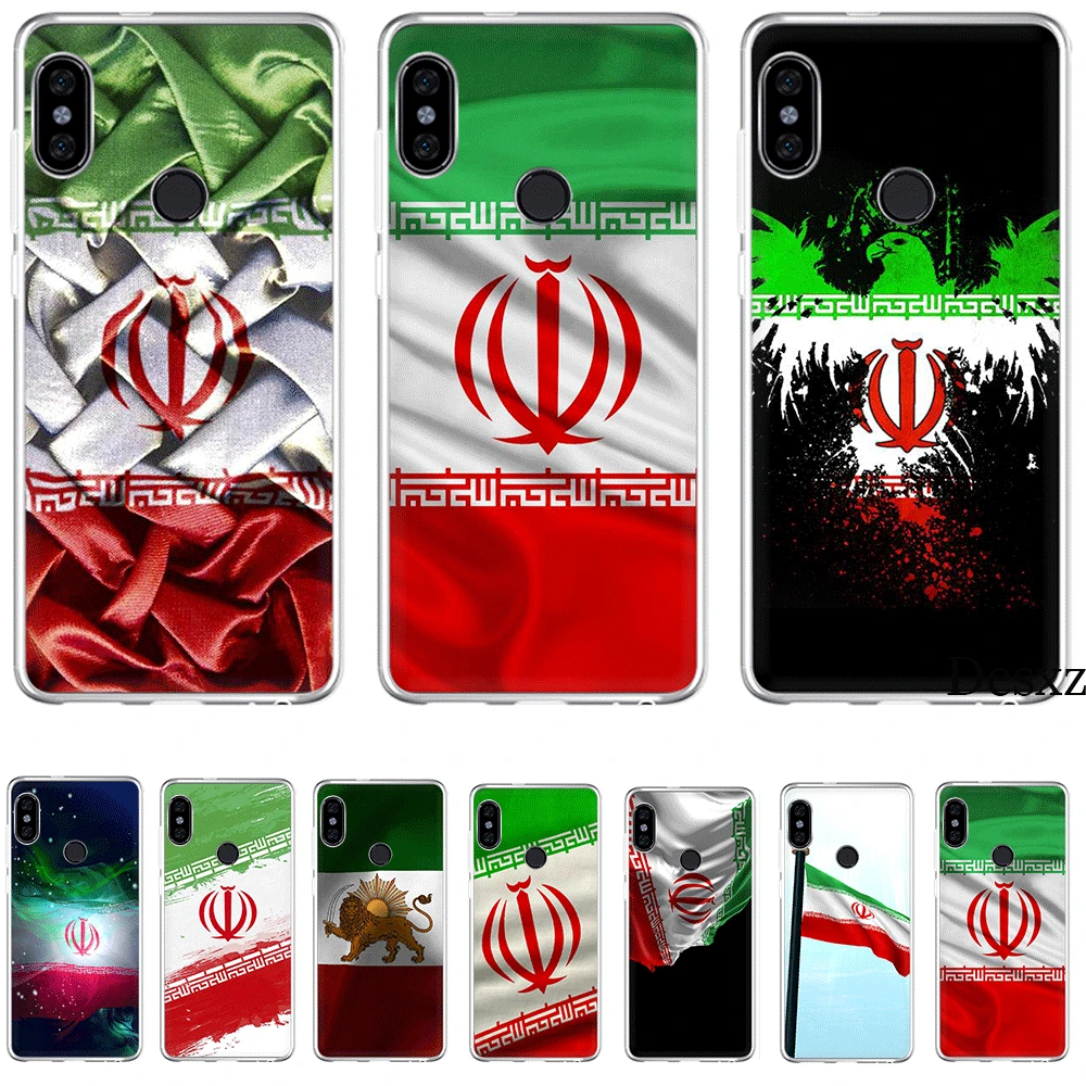 Mobile Phone Case Tpu For Xiaomi Redmi Note 4 4X 5 5A 6 7 8 8T k30 poco x2 Pro Cover Flag Of Iran Ribbon | Мобильные телефоны и