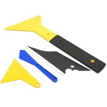 

Car Window Tint Tools Kit Soft Scraper Long Handle Scraper Squeegee Car Wrap Tools Set