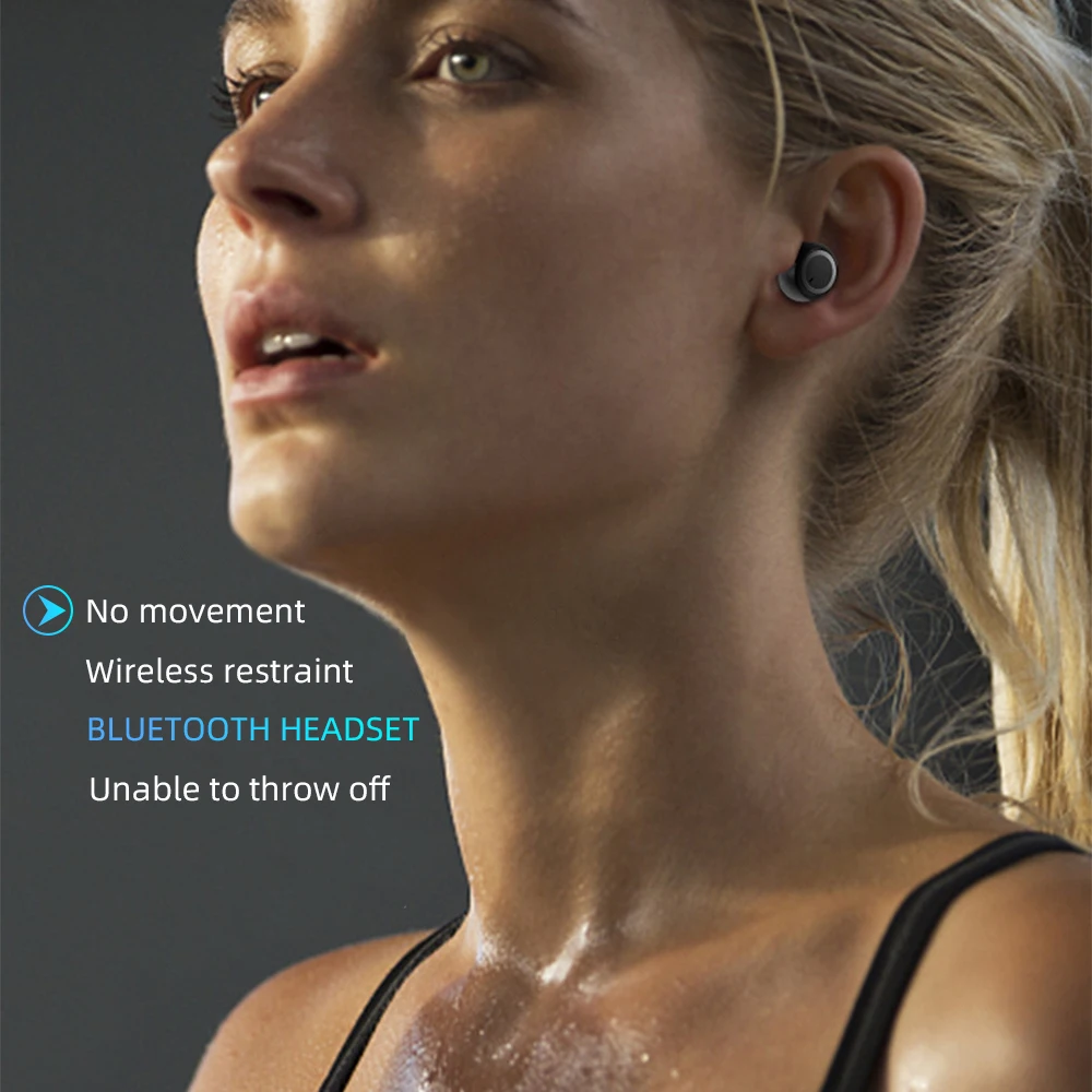 Наушники портативная гарнитура беспроводные наушники Touc 3D стерео Bluetooth с зарядной коробкой спортивные наушники