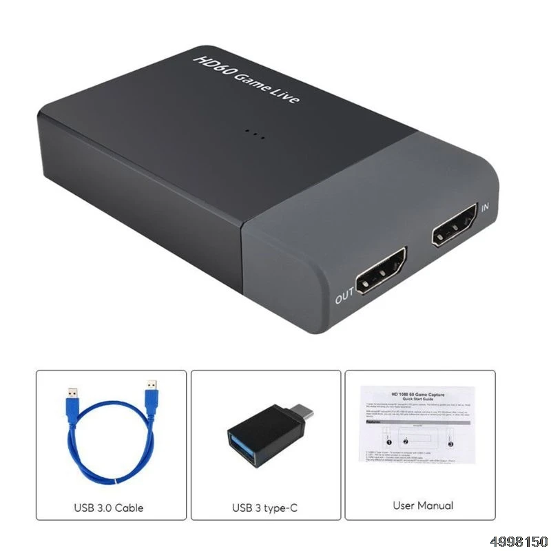 

Ezcap 261M USB 3.0 hd Video Capture 4K 1080P Game Live Video Converter
