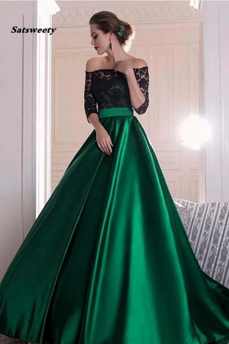 Elegant Dark Green V Neck Tulle Backless Prom Dresses, Evening Dresses –  trendtydresses