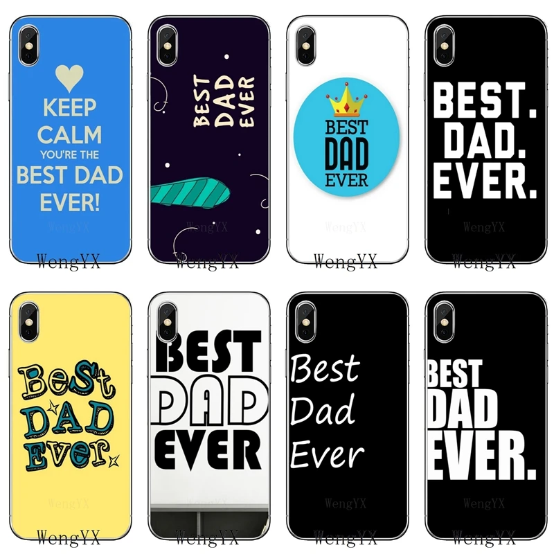 Лучший папа на свете Father's Day для samsung Galaxy S10 lite A10 A30 A40 A50 A60 A70 A6 A8 J4 J6 плюс A9 J8 prime ТПУ мягкий чехол