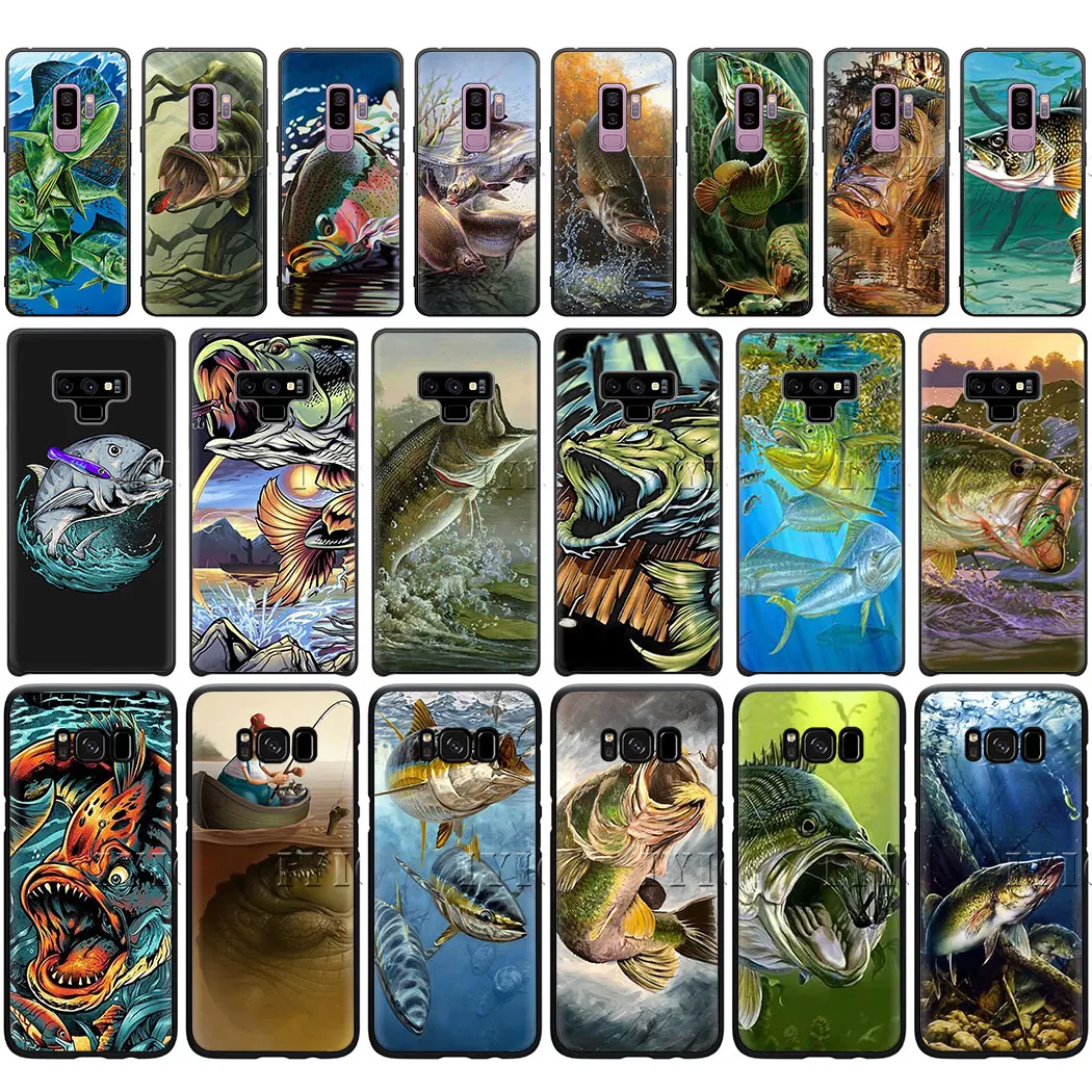 Мягкий силиконовый чехол для телефона с изображением форели рыбы рыбалки samsung A6
