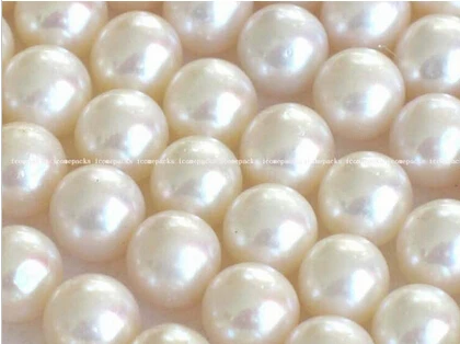 DYY+817 wholesale A 7-8mm white round freshwater pearl bead