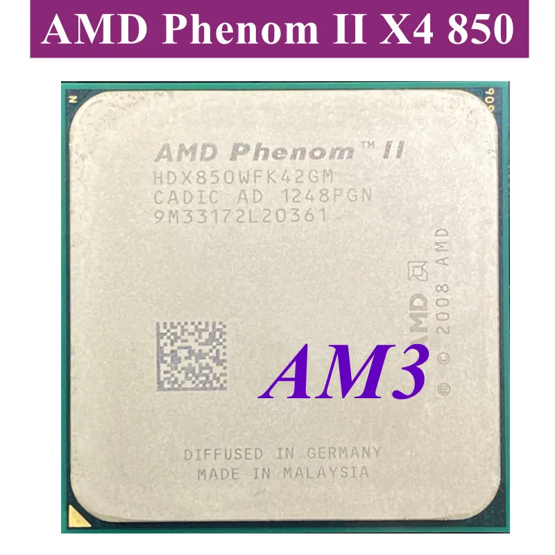 AMD Phenom II X4 850 3.3 GHz, AM3 processeur dual-Core, prise  X4-850 ryzen threadripper