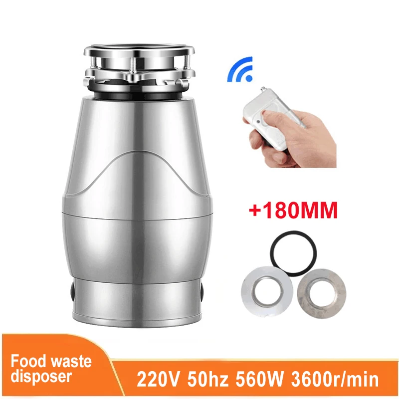 560W Household Food Waste Disposer Food Residue Crusher Sewer Garbage