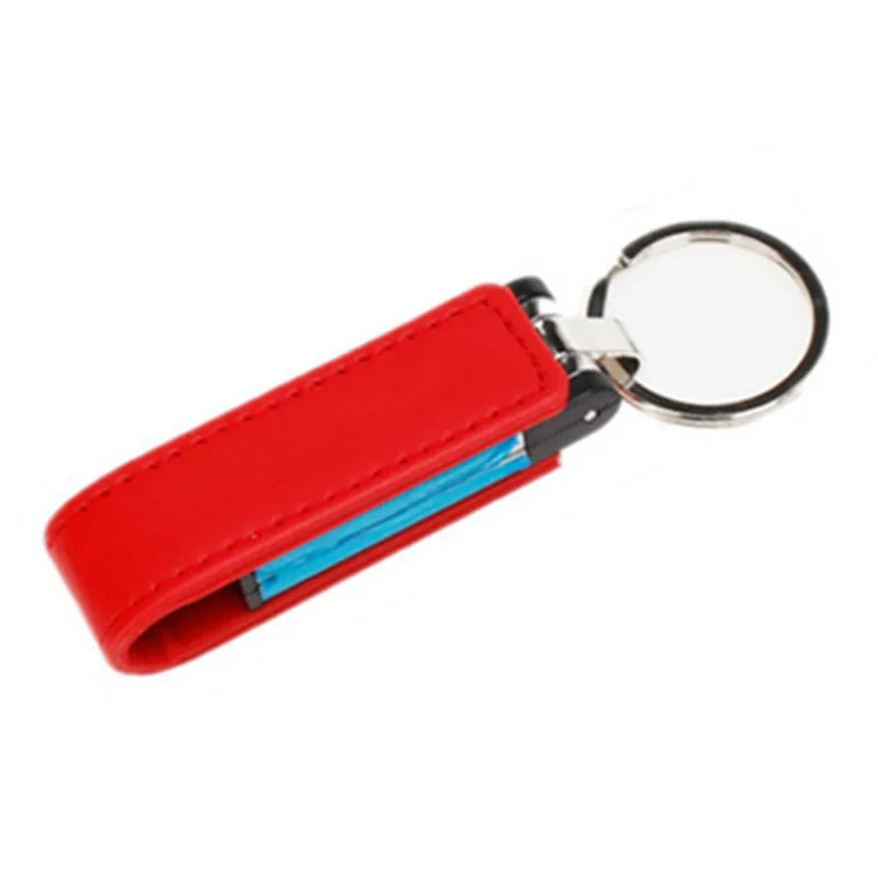 USB Flash Drive 8GB 16GB Metal Keychain Pen Drive Pendrive 64GB Flash Memory Stick U Disk 32GB Cle USB 2.0 Memoria USB 128GB - Цвет: red