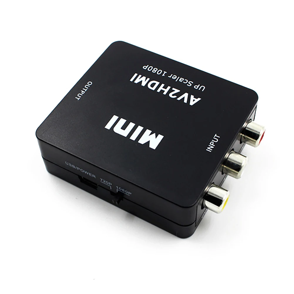 RCA к HDMI 1080P Мини RCA композитный видеосигнал AV к HDMI видео аудио конвертер