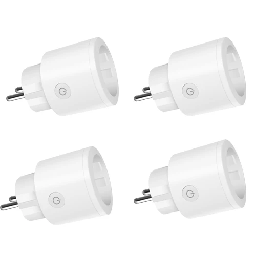 4pcs 16A Wifi Plug Мини 16А ЕС Смарт Wi-Fi разъем с монитором питания розетка работает с Google Home Alexa IFTTT Голосовое управление - Цвет: 4pcs 16A Wifi Plug
