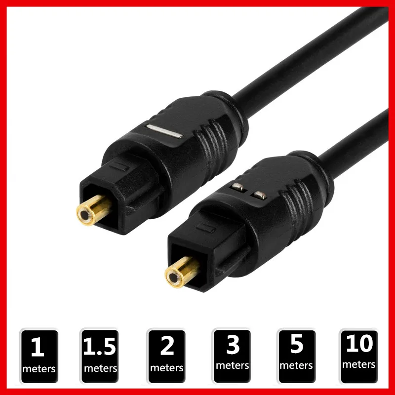 Цифровой оптический аудио кабель Toslink 1 м 3 5 10 SPDIF коаксиальный для усилителей Blu-Ray