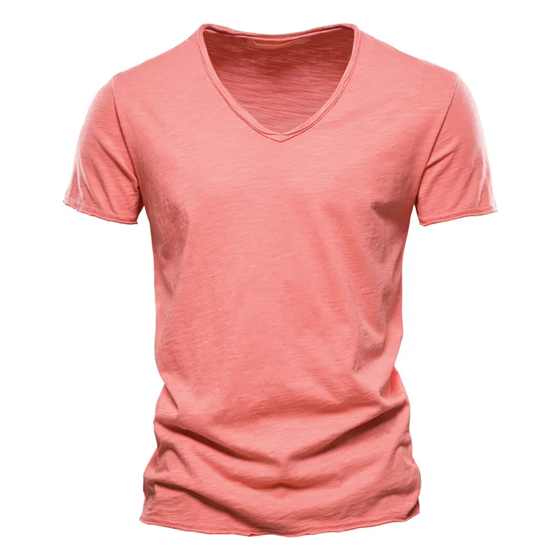 Cotton Men Tshirt Vneck Fashion Design 