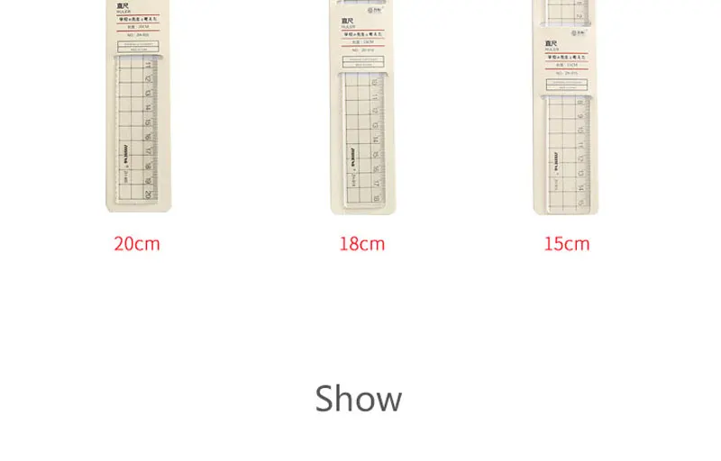 1 stücke Lineal 15cm 18cm 20cm Einfache Transparent Acryl Herrscher Herrscher Quadrat Herrscher Nette Schreibwaren Zeichnung Büro schule Liefert – Detail 4