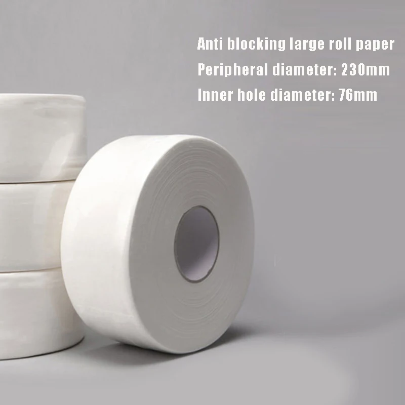 

1roll Soluble Big Paper Towels Roll Toilet Roll Tissue Smooth Toilet Paper 750g H9