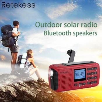 Retekess HR11W FM/AM NOAA Weather Emergency Radio Hand Crank Solar Radio Bluetooth MP3 Player Digital Recorder Portable F9208C Retekess HR11W FM/AM NOAA Weather Emergency Radio Hand Crank Solar Radio Bluetooth MP3 Player Digital Recorder Portable F9208C