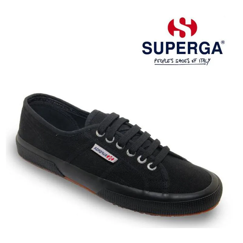 SUPERGA 2750 Cotu классические черные женские Velcr удобные кроссовки для мужчин 2019A118