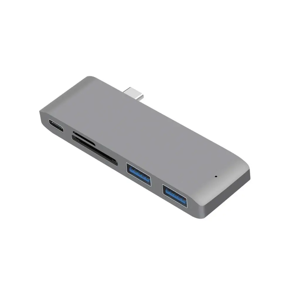 1 Type-C Grey Usb type C концентратор для чтения карт USB C концентратор 3,0 адаптер комбо с sd-слотом для MacBook Pro USB-C питания - Color: 1 Type-C Grey