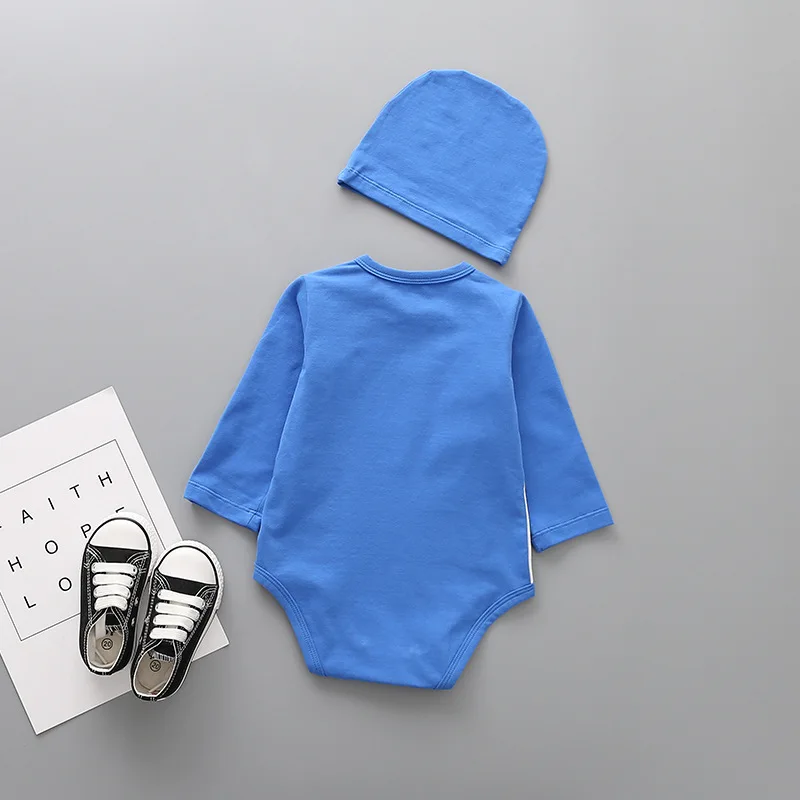 Г. Повседневный Спортивный костюм для маленьких мальчиков, Roupas De Bebe, одежда с шапочкой для новорожденных, бейсбольный красный и синий комбинезон, комплект
