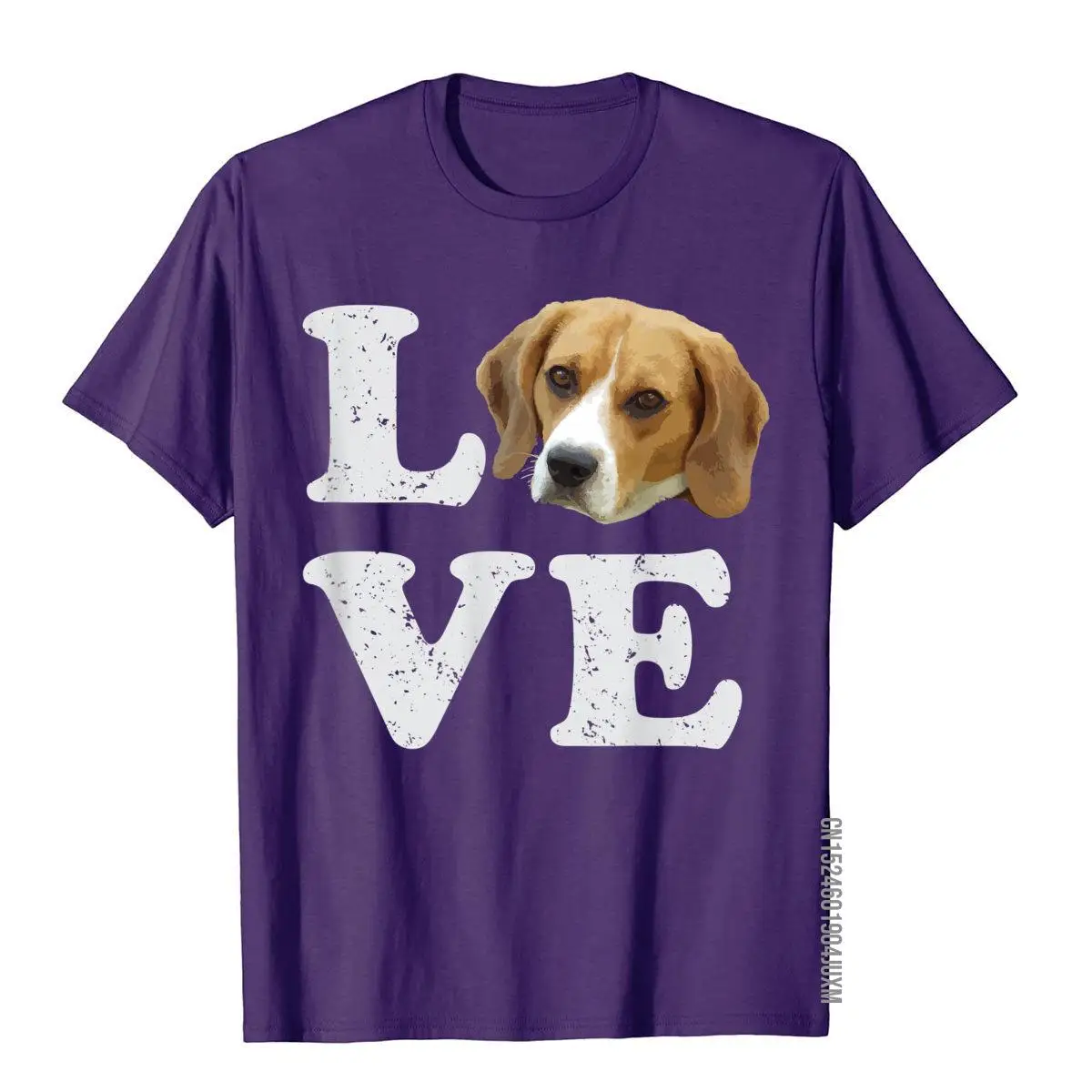 I Love My Beagle T-Shirt Beagle Puppy Dog Graphic Tee__97A143purple