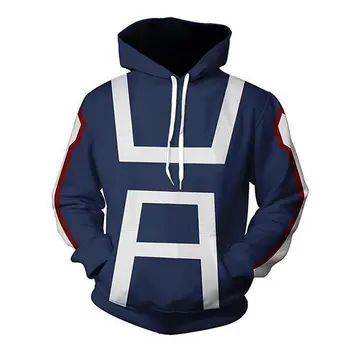 

Newest Bakugou Katsuki My Hero Academia Cosplay Costumes Hoodies Men Women Sweatshirts Hoodie Todoroki Shoto Coat hoodies