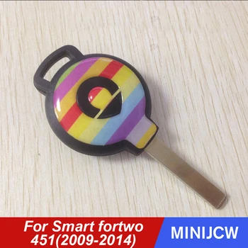 

Car Styling Key Sticker Epoxy Keychain Interior Decoration Trim For Old Smart fortwo 451 Car Accessories