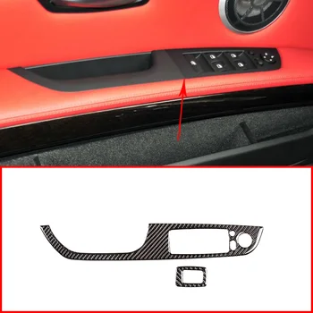 

For BMW M 3 2007-2013 Real Carbon Fiber 3D Sticker Window Panel Switch Button Frame Cover Trim Car Interior Accessories