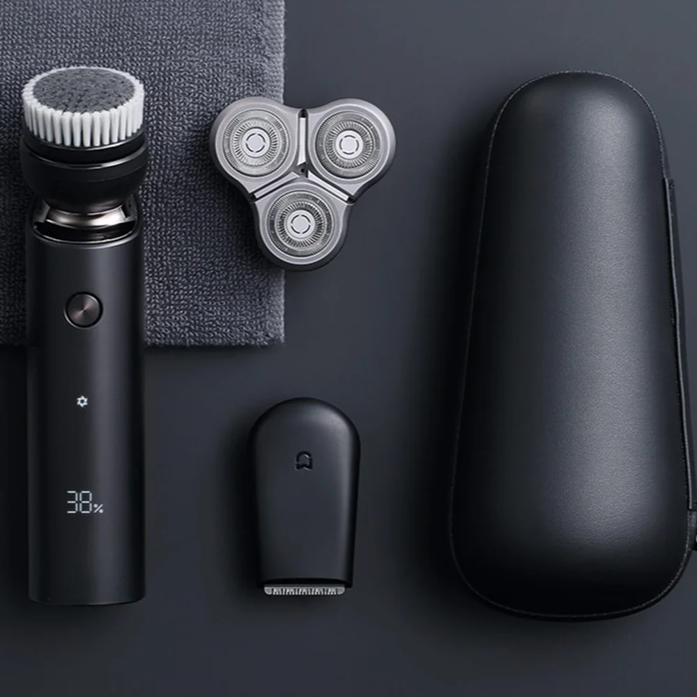 Электробритва Xiaomi для мужчин бритва с 3 головками портативный триммер бороды