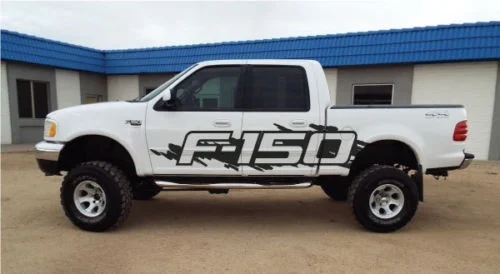 Для 2 шт./пара Ford F-150 сторона всплеск Grunge F150 виниловая наклейка Графический пикап кровать грузовик