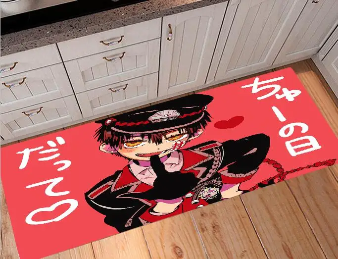 Длинный напольный коврик с аниме Jibaku Shounen Hanakokun Придверный для комнаты кухни дома