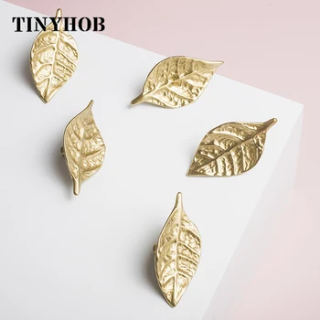 

Leaf Handle /Solid brass Door knob European Furniture Handles Drawer Pulls Kitchen Cabinet gold Knobs and Handles