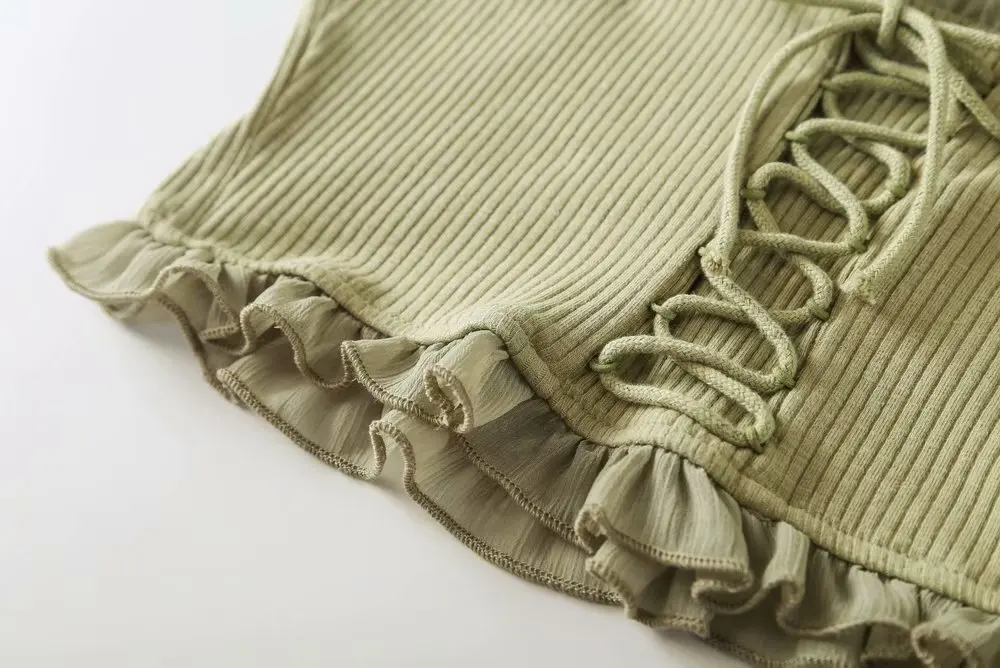 Модные женские короткие параграфы, WW25-2512, Европейский и американский стиль, шифоновый кружевной маленький жилет