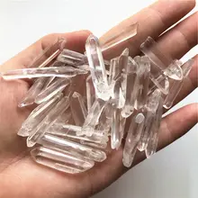 20-40 мм натуральный прозрачный белый Lemurian семена кристалл кварца точечный образец целебный Природный Кварц кристаллы 50 г