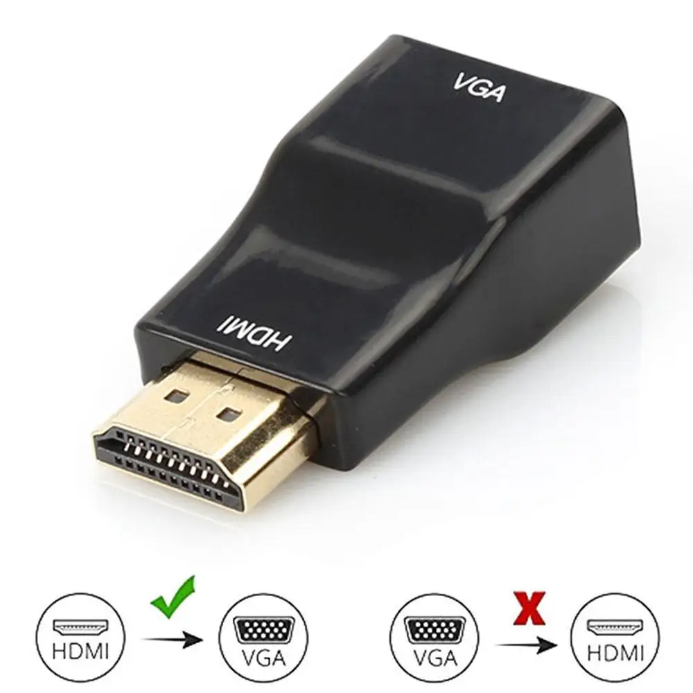  HDMI A VGA Adattatore Cavi Audio Converter Maschio A Femmina HD 1080P Per Il Computer Portatile Del