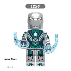 Одиночные совместимые Супер Герои Железный человек Tony Stark Mark 34 Mark 32 фигурки блоки-кирпичики действие Diy игрушка мальчик подарки на день