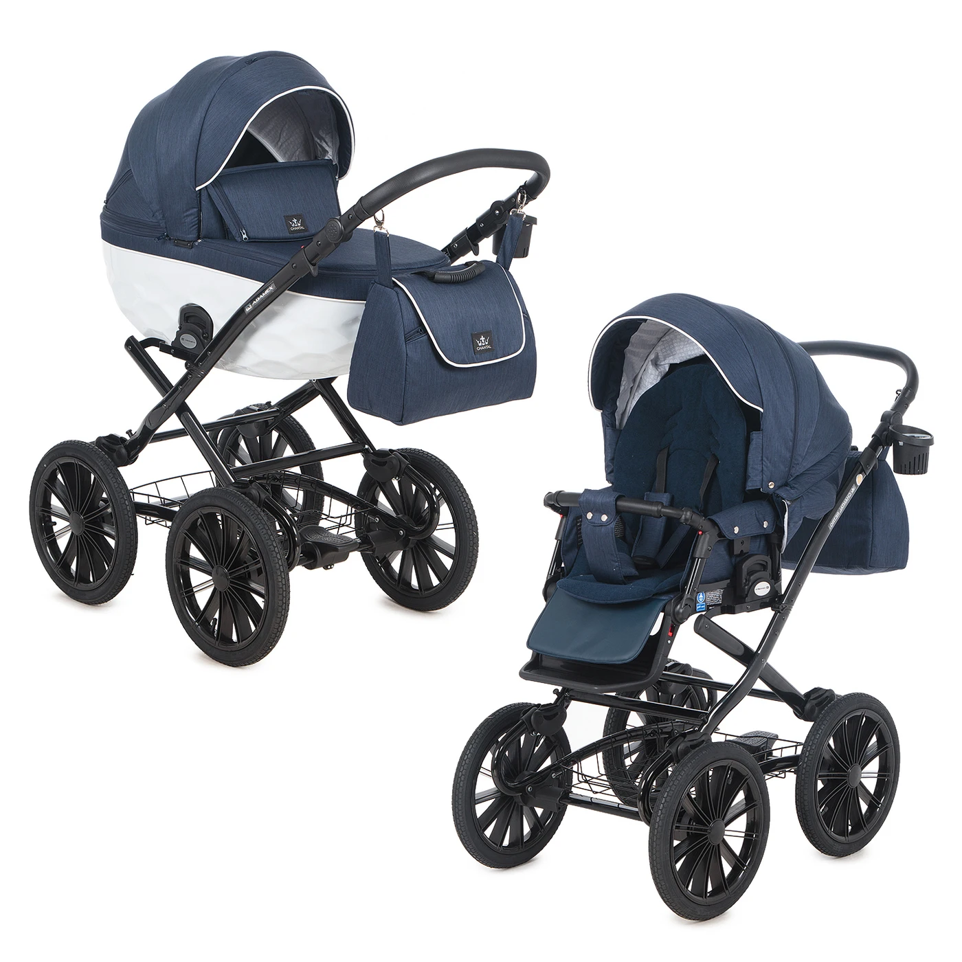 Kinderwagen Adamex, Winter/Zomer "Chantal Retro" (Donkerblauw C204/Cz), _ - AliExpress Mobile