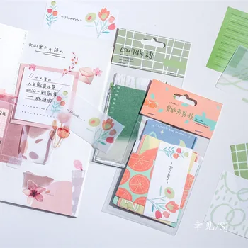 

20set/lot Memo Pads Sticky Notes ins simple basis Paper diary Scrapbooking Stickers Office School stationery Notepad