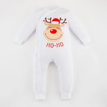 

Overalls Kroshka I "New Year's Deer", white, size 28, height 86-92 5047082